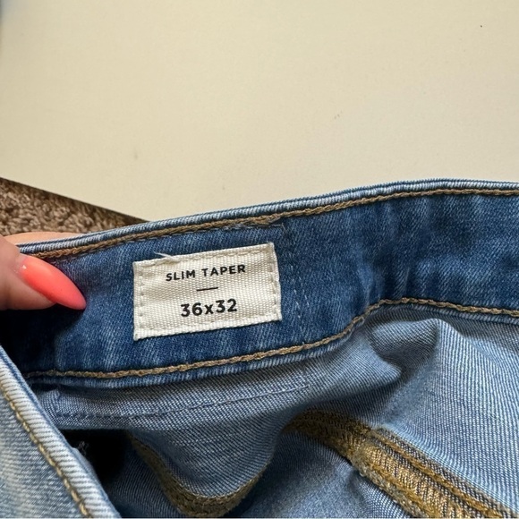 Pacsun slim taper distressed jean 36x32 blue - Picture 7 of 8